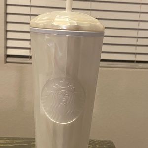 Starbucks Pearl White Dome Tumbler